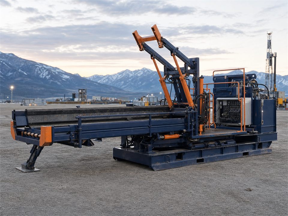 Canrig 3000 hydraulic catwalk in drilling rig package visualization for MR-CW-0010