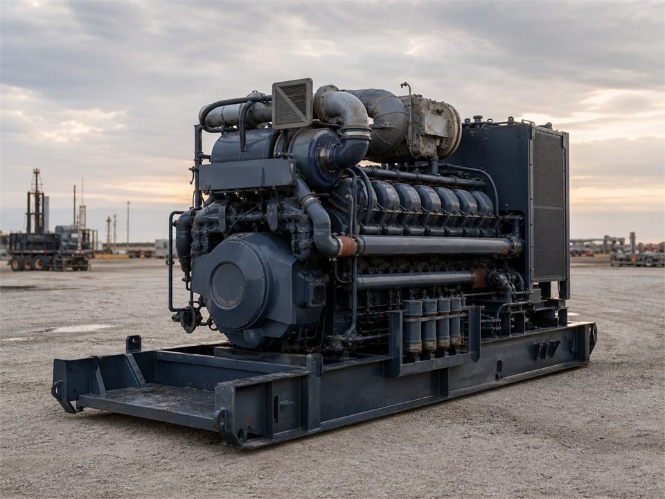 CAT 3512 C Frac engine visualization for MR-EN-0001