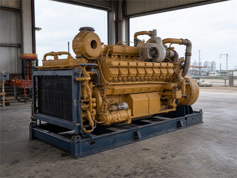 CAT Model 3508 QT-3 engine visualization for MR-EN-0002