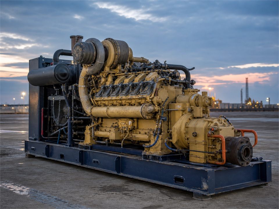 CAT 3512 Mud Pump QT-2 engine visualization for MR-EN-0009