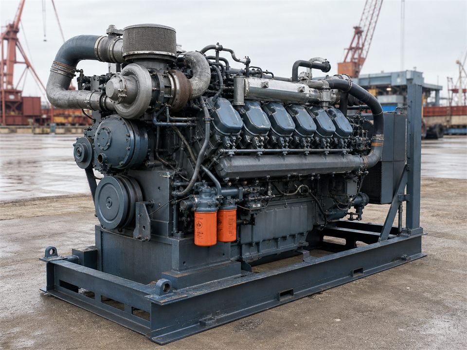 Detroit Diesel 8V92 NA engine visualization for MR-EN-0017
