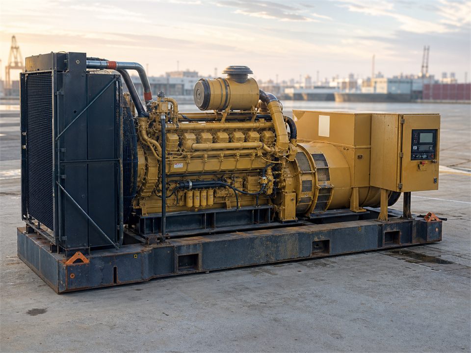 CAT 3512 QT-5 generator set visualization for MR-GS-0002