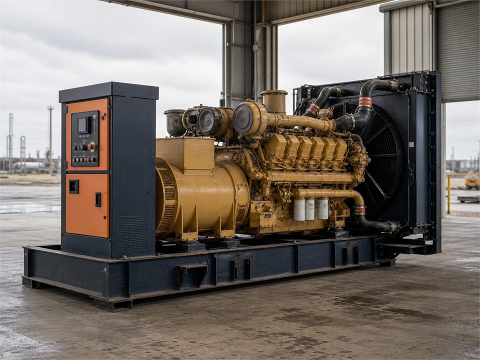 CAT 3512B QT-5 generator set visualization for MR-GS-0005