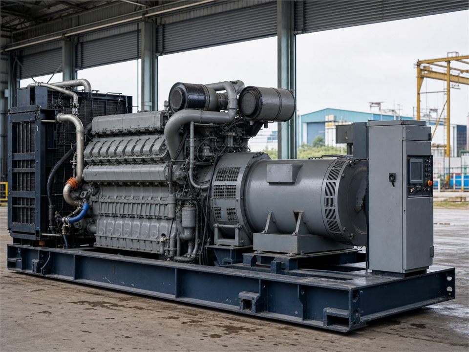MTU 16V4000G63 generator set visualization for MR-GS-0017