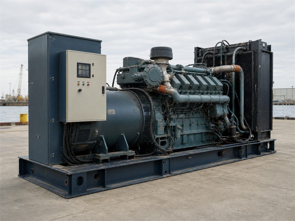National Oilwell MTU – Synchronous Generator Model: S4570LU597A LOW HOURS generator set visualization for MR-GS-0018