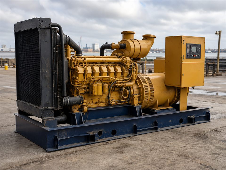 CAT Rebuilt CAT G3512 generator set visualization for MR-GS-0035