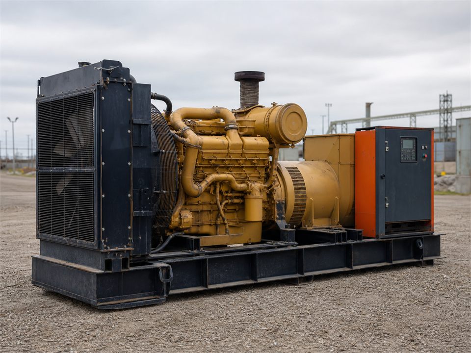CAT Rebuilt CAT 3412 generator set visualization for MR-GS-0037