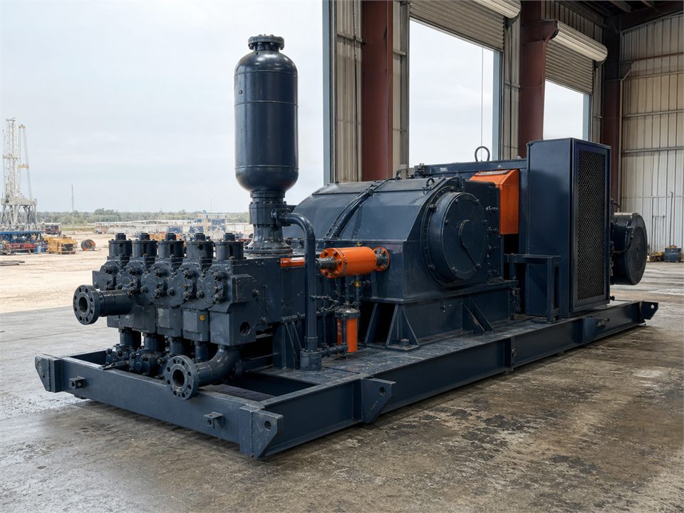 NOV Rebuilt National 12P-160 mud pump visualization for MR-MP-0008