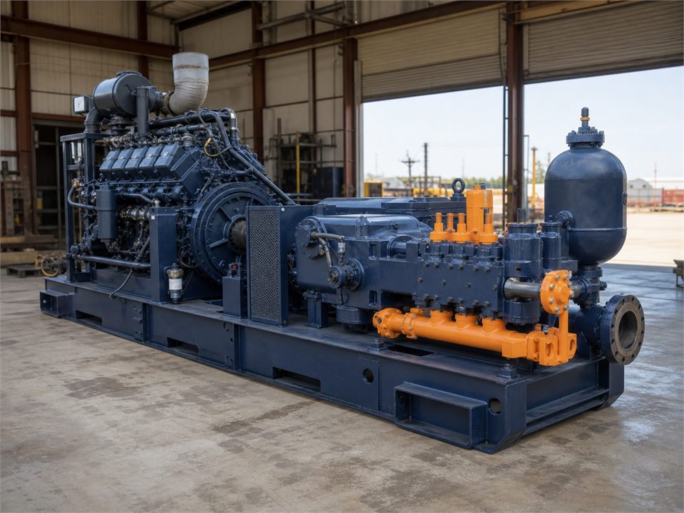 Gardner Denver PZ8 Powered by CAT3508 mud pump visualization for MR-MP-0032