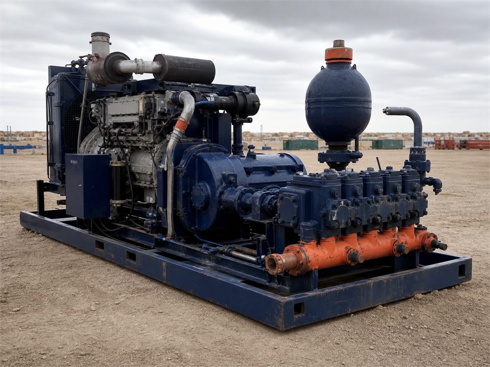 Detroit Diesel Well Service Pump power by Detroit Diesel Series 60 mud pump visualization for MR-MP-0034