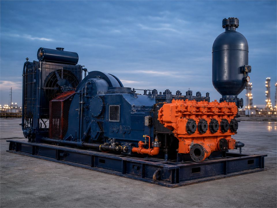 NOV FB 1600 Pump Case mud pump visualization for MR-MP-0051