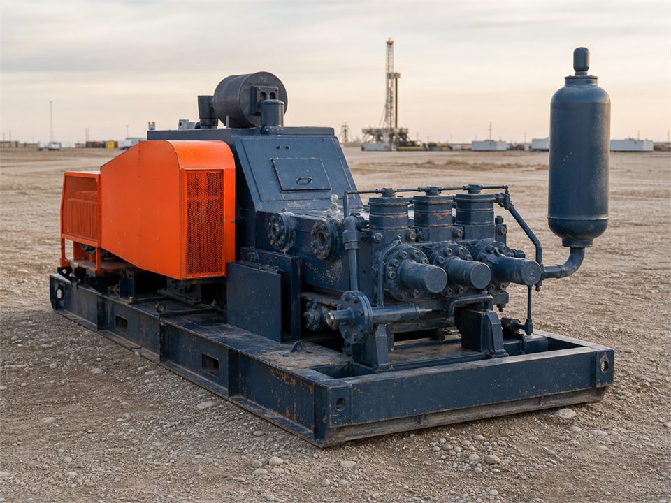 CAT Surplus New F-1000 mud pump visualization for MR-MP-0055