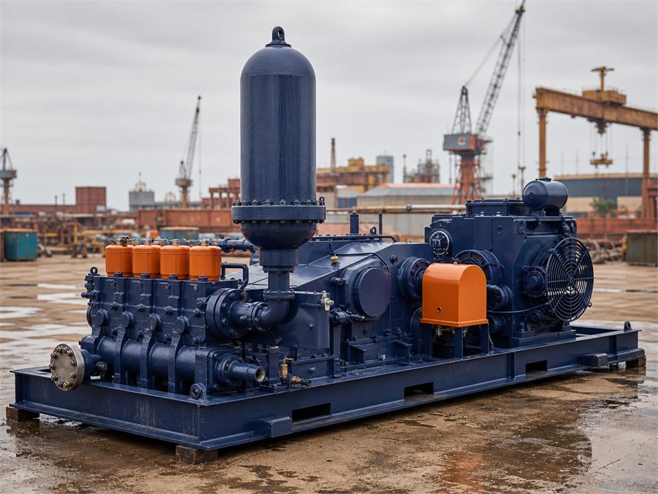 LeTourneau Lewco W-2215 QT-2 mud pump visualization for MR-MP-0059