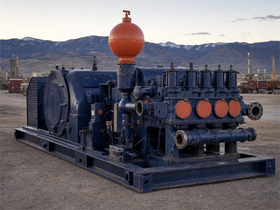 National Oilwell National 12P-160 Used QT-3 mud pump visualization for MR-MP-0061