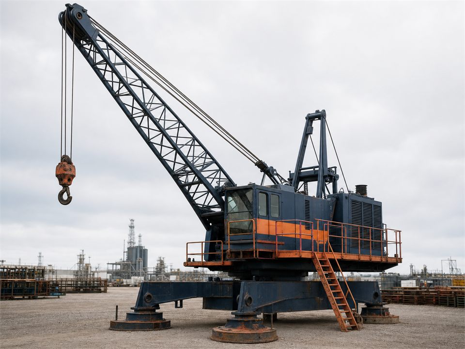 LeTourneau Crane PCM120 offshore or marine equipment visualization for MR-OM-0003