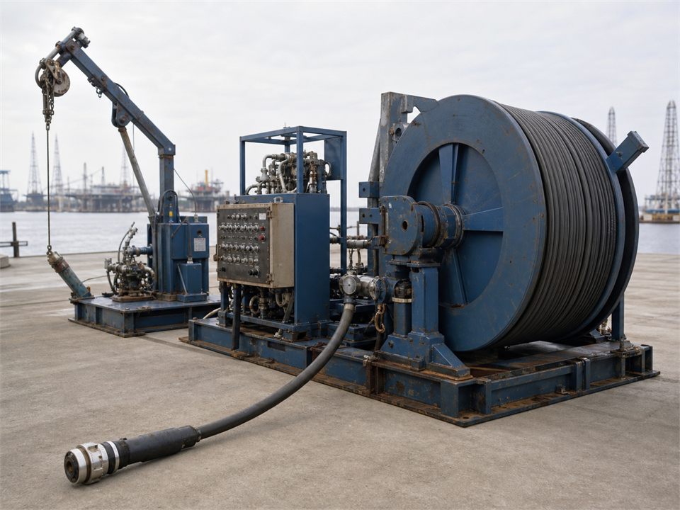 Cameron Mux Electric Cable w/ 1.22 in OD Cable 13,500 ft well-control equipment visualization for MR-WC-0015