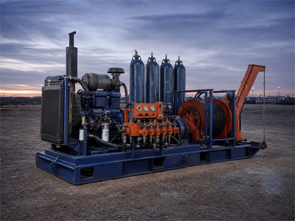 Not stated Detroit-powered accumulator package BOP accumulator power unit visualization for MR-WC-0031